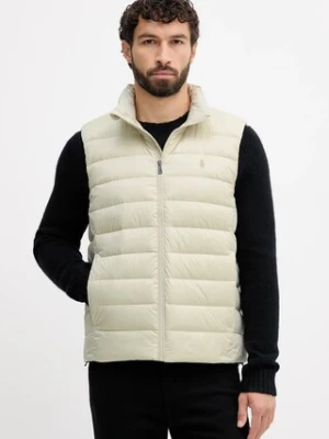 Polo Ralph Lauren bezrękawnik kolor beżowy przejściowy 710967775