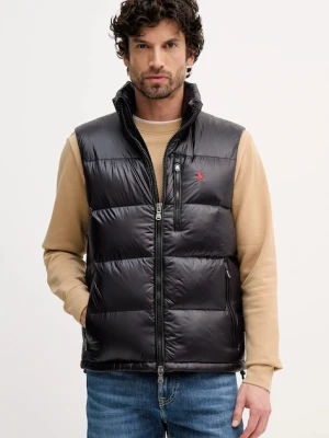 Polo Ralph Lauren bezrękawnik puchowy kolor czarny zimowy 710P06138