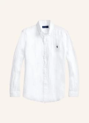 Polo Ralph Lauren Big & Tall Koszula Z Lnu Slim Fit weiss