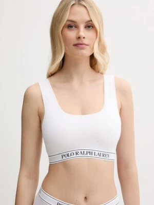 Polo Ralph Lauren biustonosz kolor biały gładki 4P0479