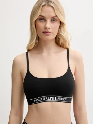 Polo Ralph Lauren biustonosz kolor czarny gładki 4P0477