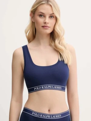 Polo Ralph Lauren biustonosz kolor granatowy gładki 4P0479