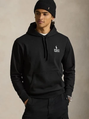 Polo Ralph Lauren bluza z kapturem męska z bawełną czarny
