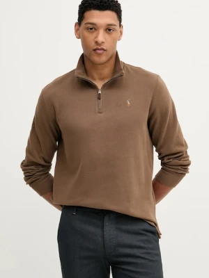 Polo Ralph Lauren bluza bawełniana męska kolor brązowy 710671929