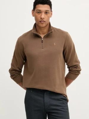 Polo Ralph Lauren bluza bawełniana męska kolor brązowy 710671929