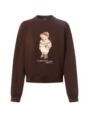 Zdjęcie produktu Polo Ralph Lauren Bluza damska Kobiety Bawełna brązowy nadruk,