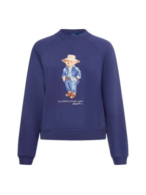Polo Ralph Lauren Bluza damska Kobiety Bawełna niebieski jednolity,