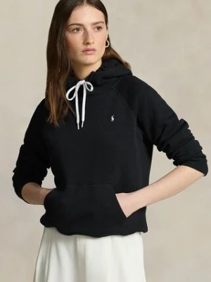 Polo Ralph Lauren bluza damska kolor czarny z kapturem gładka 211943007