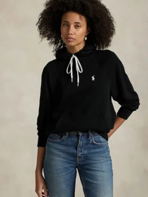 Polo Ralph Lauren bluza damska kolor czarny z kapturem gładka 211971691
