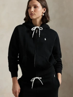 Polo Ralph Lauren bluza damska kolor czarny z kapturem gładka 211971699