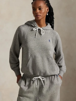 Polo Ralph Lauren bluza damska kolor szary z kapturem gładka 211971691