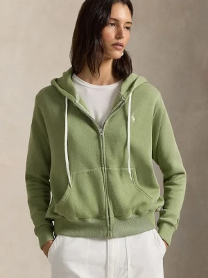 Polo Ralph Lauren bluza damska kolor zielony z kapturem gładka 211971699