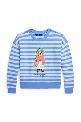 Polo Ralph Lauren bluza dziecięca kolor niebieski wzorzysta