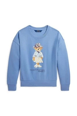 Polo Ralph Lauren bluza dziecięca kolor niebieski z nadrukiem 313941152002