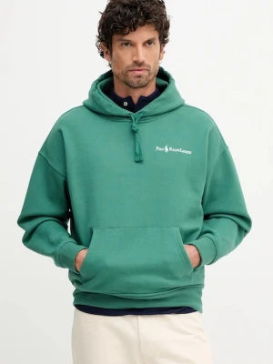 Polo Ralph Lauren bluza Long Sleeve Sweatshirt męska kolor zielony z kapturem gładka 710961135