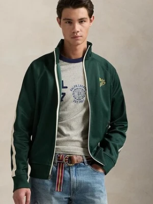 Polo Ralph Lauren bluza Lstrackjktm1 Long Sleeve Full Zip męska kolor zielony gładka 710971833