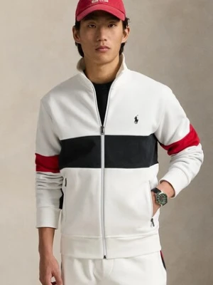 Polo Ralph Lauren bluza Lstrackjktm3 Long Sleeve męska kolor biały gładka 710971949