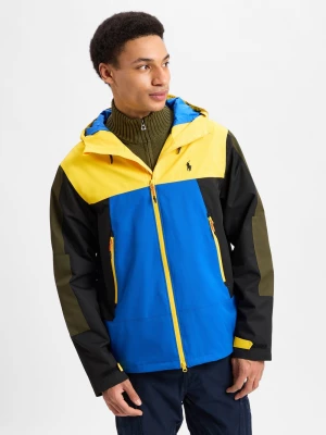 Polo Ralph Lauren Bluza męska - Eastland Mężczyźni Sztuczne włókno żółty|niebieski|czarny jednolity,