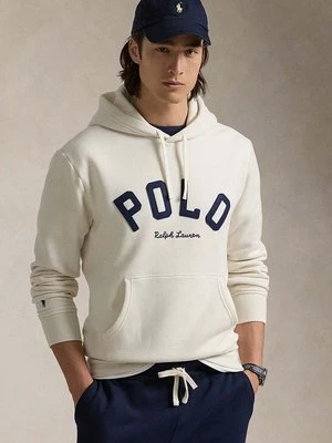 Polo Ralph Lauren bluza męska kolor beżowy z kapturem z nadrukiem 710952040