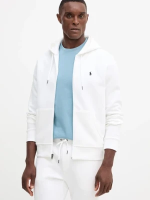 Polo Ralph Lauren bluza męska kolor biały z kapturem gładka 710881517