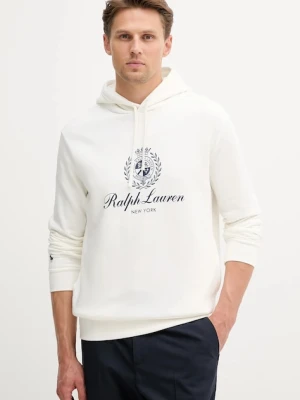 Polo Ralph Lauren bluza męska kolor biały z kapturem gładka 710978033