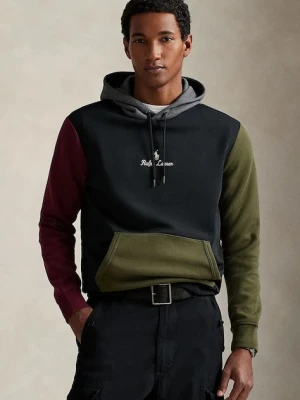 Polo Ralph Lauren bluza męska kolor czarny z kapturem wzorzysta 710981373