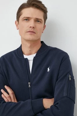 Polo Ralph Lauren bluza męska kolor granatowy gładka