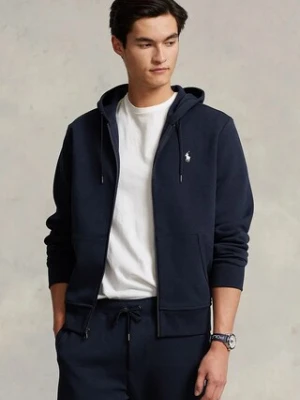 Polo Ralph Lauren bluza męska kolor granatowy z kapturem gładka