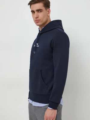 Polo Ralph Lauren bluza męska kolor granatowy z kapturem z aplikacją