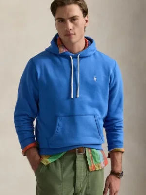 Polo Ralph Lauren bluza męska kolor niebieski z kapturem gładka 710766778