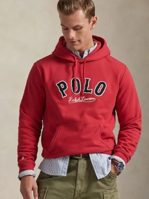 Polo Ralph Lauren bluza męska kolor różowy z kapturem z aplikacją 710P04872