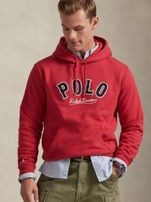 Polo Ralph Lauren bluza męska kolor różowy z kapturem z aplikacją 710P04872