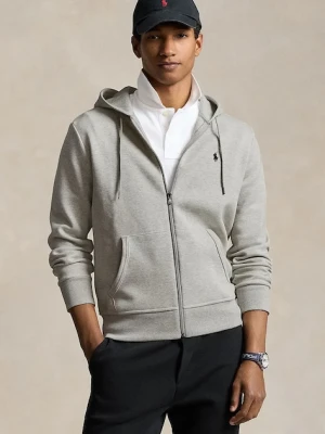 Polo Ralph Lauren bluza męska kolor szary z kapturem gładka