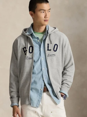 Polo Ralph Lauren bluza męska kolor szary z kapturem z aplikacją 710P04874