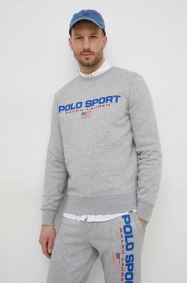 Polo Ralph Lauren bluza męska kolor szary z nadrukiem 710835770