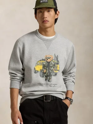 Polo Ralph Lauren bluza męska kolor szary z nadrukiem 710958195