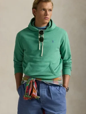 Polo Ralph Lauren bluza męska kolor zielony z kapturem gładka 710766778