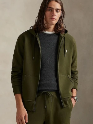 Polo Ralph Lauren bluza męska kolor zielony z kapturem gładka 710881517
