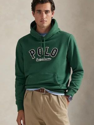 Polo Ralph Lauren bluza męska kolor zielony z kapturem z aplikacją 710P04872