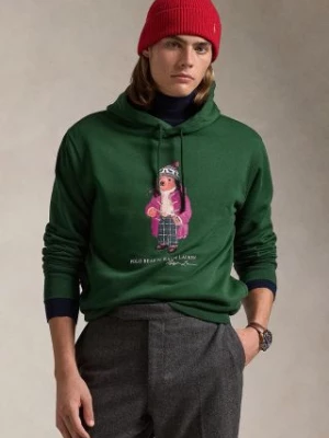 Polo Ralph Lauren bluza męska kolor zielony z kapturem z nadrukiem 710953719