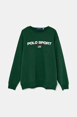 Polo Ralph Lauren bluza męska kolor zielony z nadrukiem