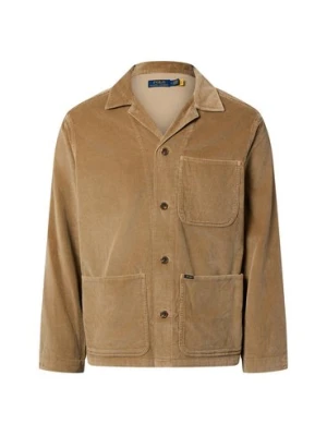 Polo Ralph Lauren Bluza męska Mężczyźni Comfort Fit Bawełna brązowy jednolity,