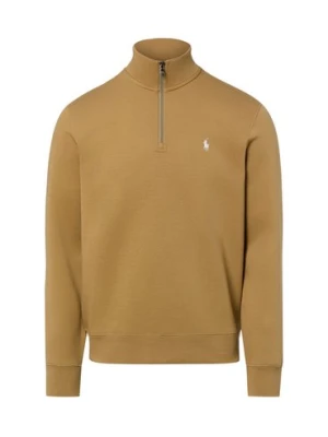 Polo Ralph Lauren Bluza męska Mężczyźni Materiał dresowy brązowy jednolity,
