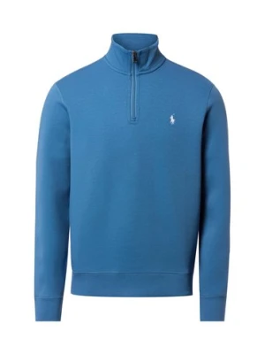 Polo Ralph Lauren Bluza męska Mężczyźni Materiał dresowy niebieski jednolity,
