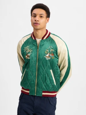 Polo Ralph Lauren Bluza męska Mężczyźni wiskoza zielony wzorzysty,