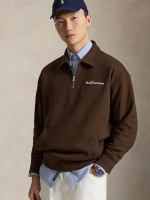 Polo Ralph Lauren bluza męska z bawełną brązowy