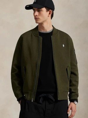Polo Ralph Lauren bluza rozpinana męska z bawełną zielony