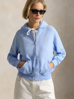 Polo Ralph Lauren bluza rozpinana z kapturem damska bawełniana ISLAND FLC-KNT-SWEATSHIRT