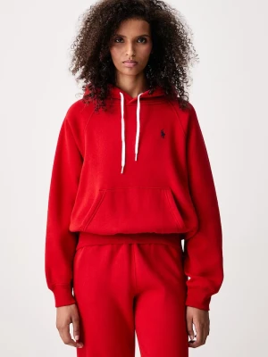Polo Ralph Lauren bluza z kapturem damska czerwony