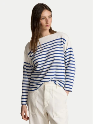 Polo Ralph Lauren Bluzka 211891523001 Écru Regular Fit Kremowy